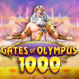 Gates of Olympus 1000 online game logo by Pragmatic Play on betistaa.es